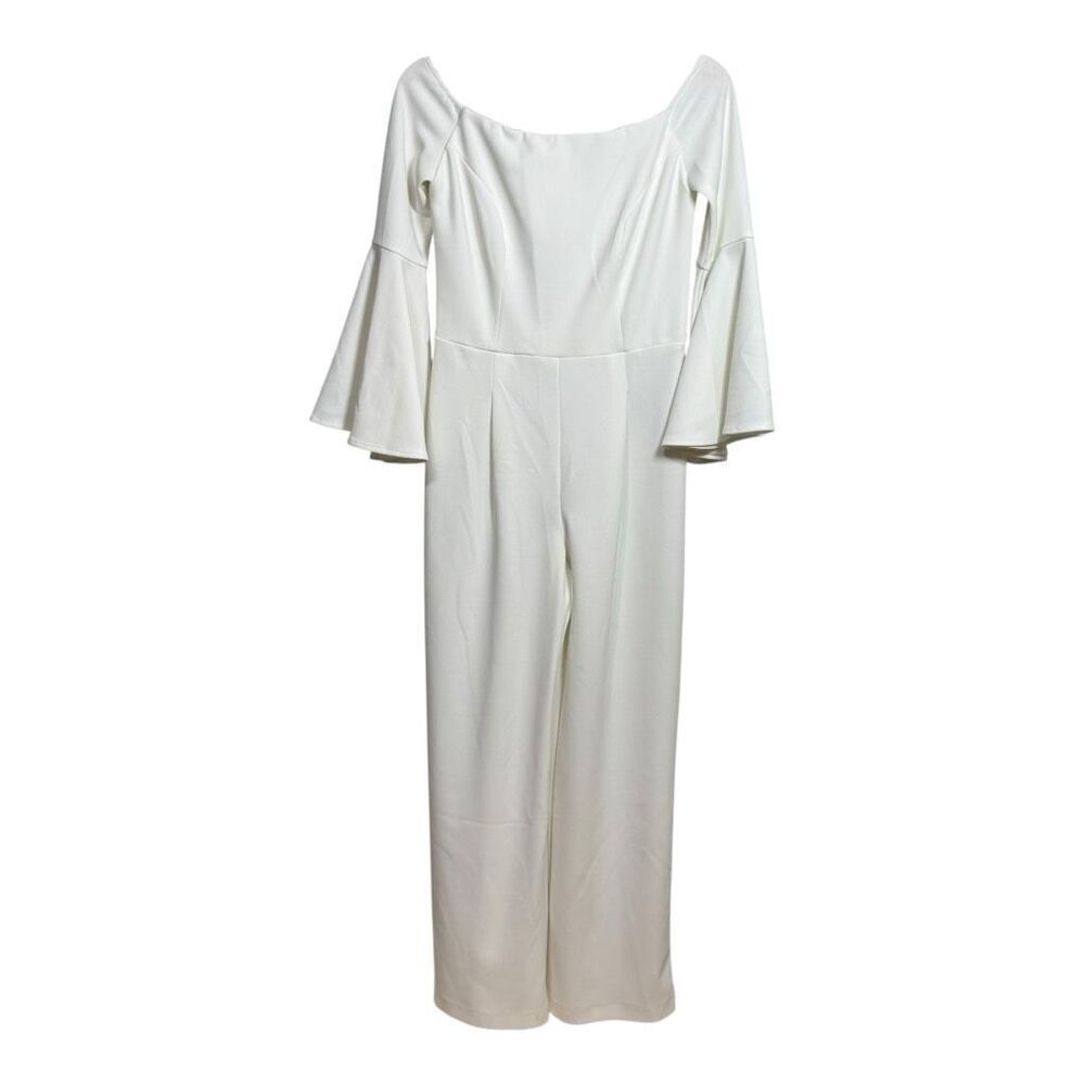 ALEXIA ADMOR OFF SHOULDER RUFFLE SLEEVE JUMPSUIT size 4